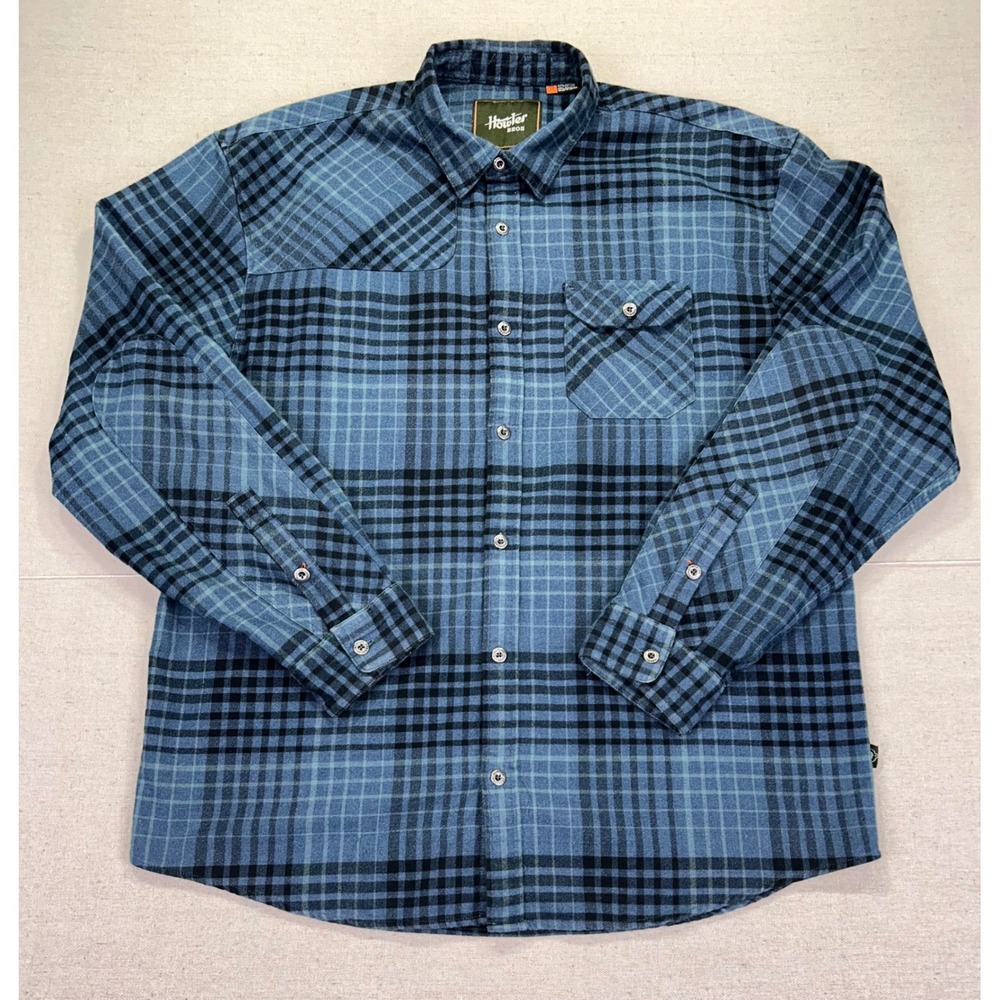 Howler Bros Mens XL Brothers Plaid Cotton Blend Long Sleeve Button Shirt